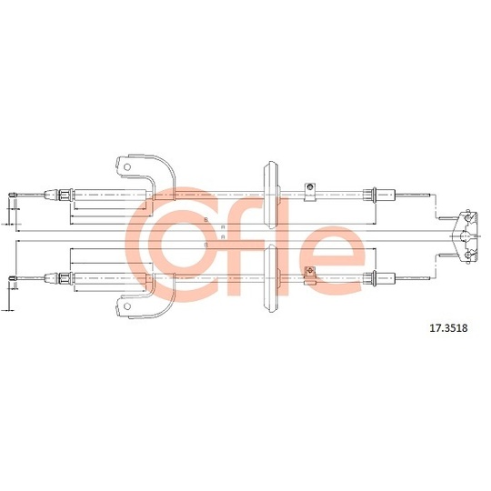 17.3518 - Cable, parking brake 