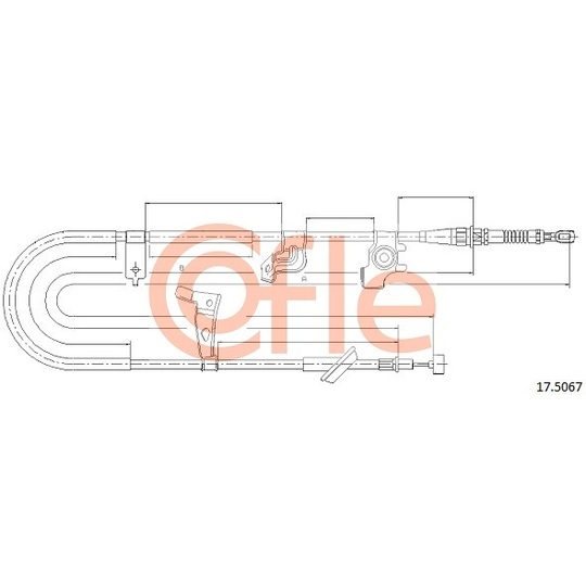 17.5067 - Cable, parking brake 