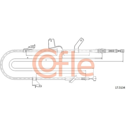 17.5134 - Cable, parking brake 