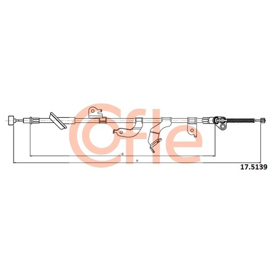 17.5139 - Cable, parking brake 