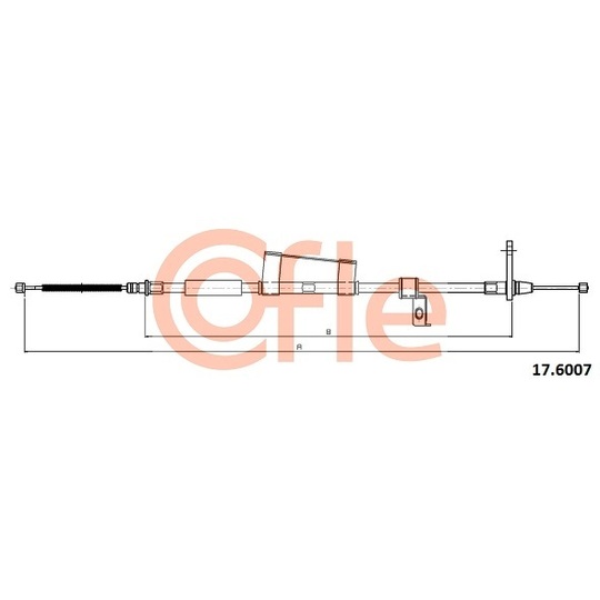 17.6007 - Cable, parking brake 