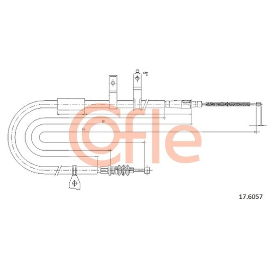 17.6057 - Cable, parking brake 