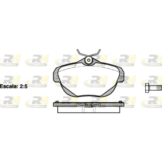 21203.00 - Brake Pad Set, disc brake 