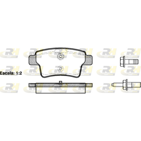 21241.00 - Brake Pad Set, disc brake 