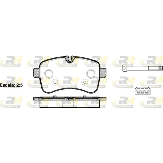 21282.00 - Brake Pad Set, disc brake 