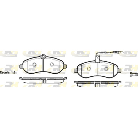 21292.01 - Brake Pad Set, disc brake 