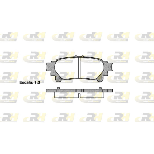 21395.00 - Brake Pad Set, disc brake 