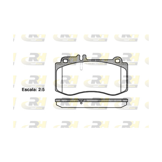 21406.00 - Brake Pad Set, disc brake 