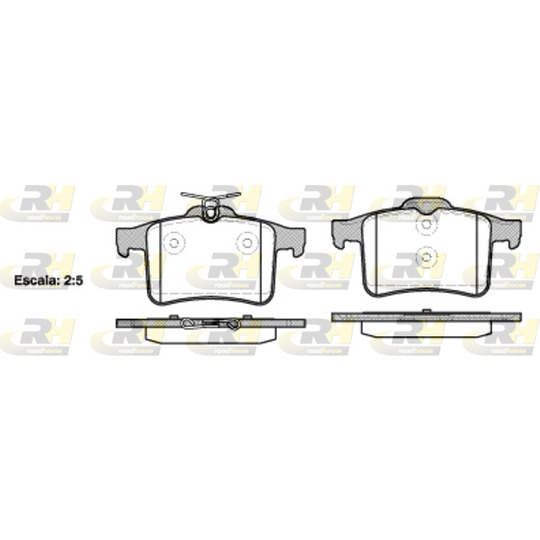 21428.00 - Brake Pad Set, disc brake 