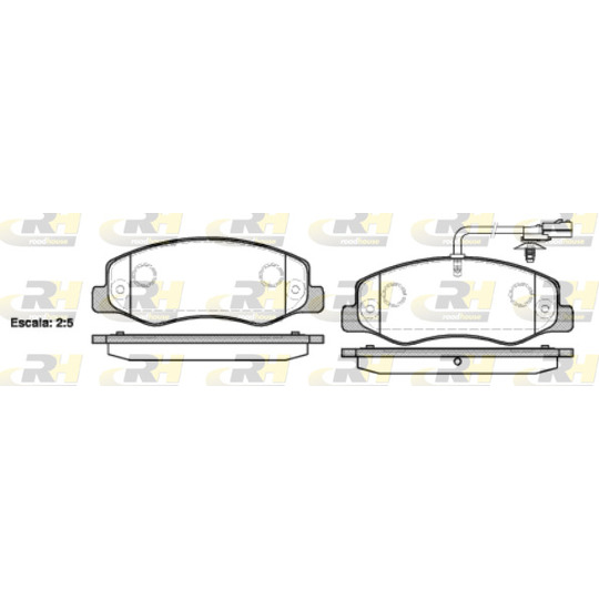 21442.01 - Brake Pad Set, disc brake 