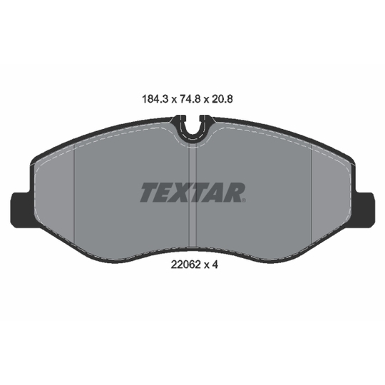 2206201 - Brake Pad Set, disc brake 