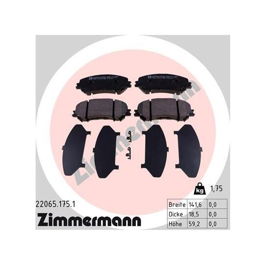 22065.175.1 - Brake Pad Set, disc brake 