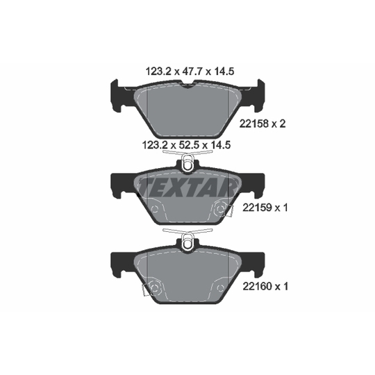 2215801 - Brake Pad Set, disc brake 