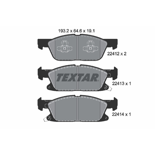 2241201 - Brake Pad Set, disc brake 