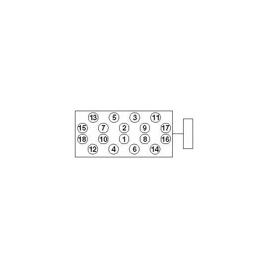 22-71001B - Bolt Kit, cylinder head 