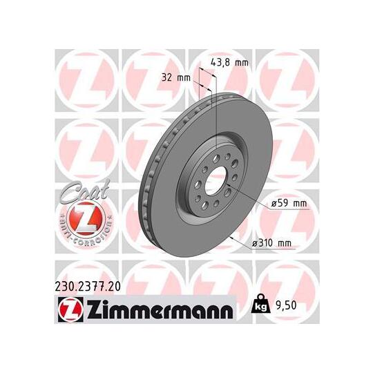 230.2377.20 - Brake Disc 