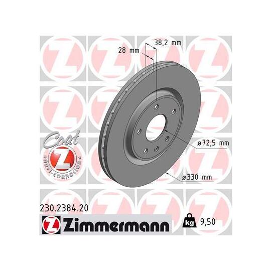 230.2384.20 - Brake Disc 