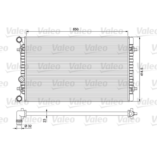 232175 - Radiator, engine cooling 