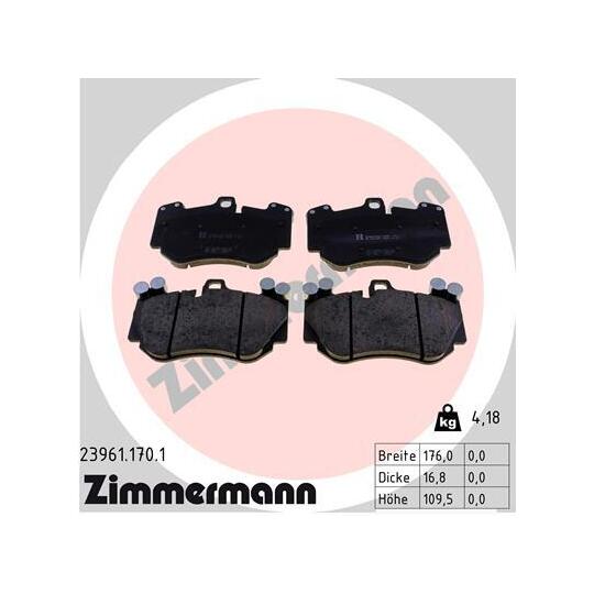 23961.170.1 - Brake Pad Set, disc brake 