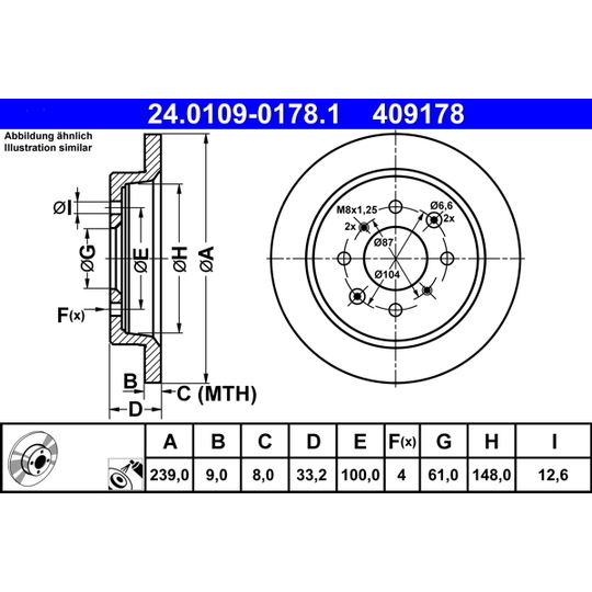 24.0109-0178.1 - Brake Disc 