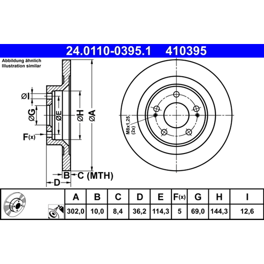 24.0110-0395.1 - Brake Disc 