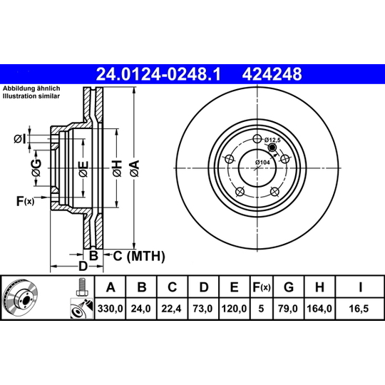 24.0124-0248.1 - Brake Disc 