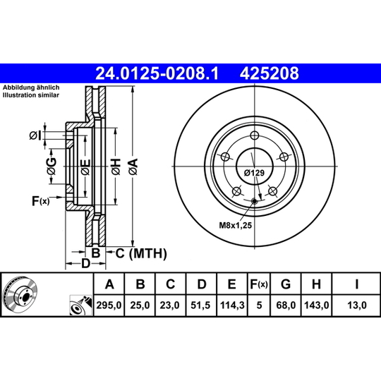 24.0125-0208.1 - Brake Disc 