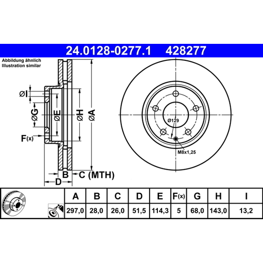 24.0128-0277.1 - Brake Disc 