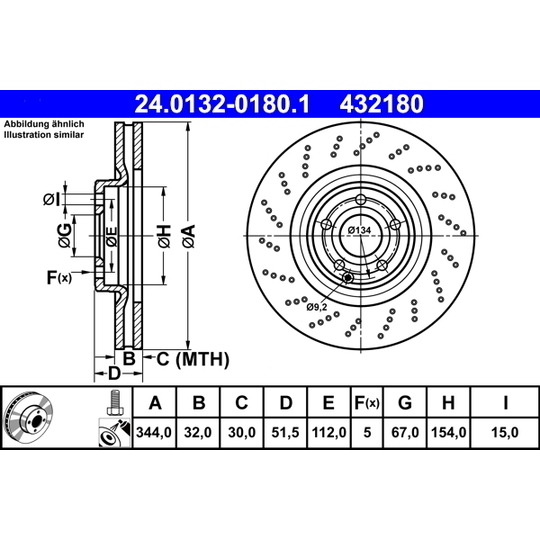 24.0132-0180.1 - Brake Disc 