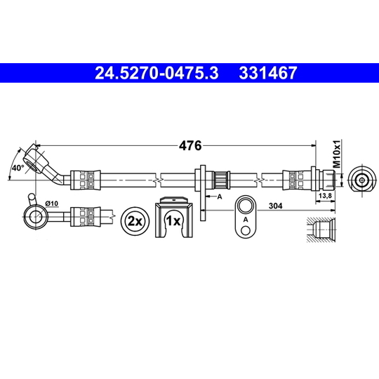 24.5270-0475.3 - Brake Hose 