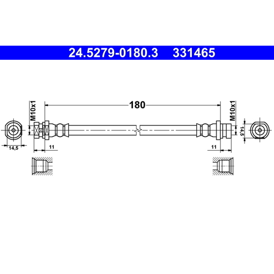 24.5279-0180.3 - Brake Hose 