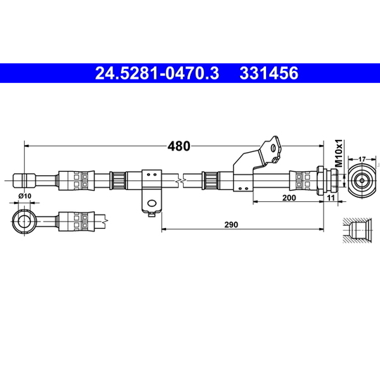 24.5281-0470.3 - Bromsslang 