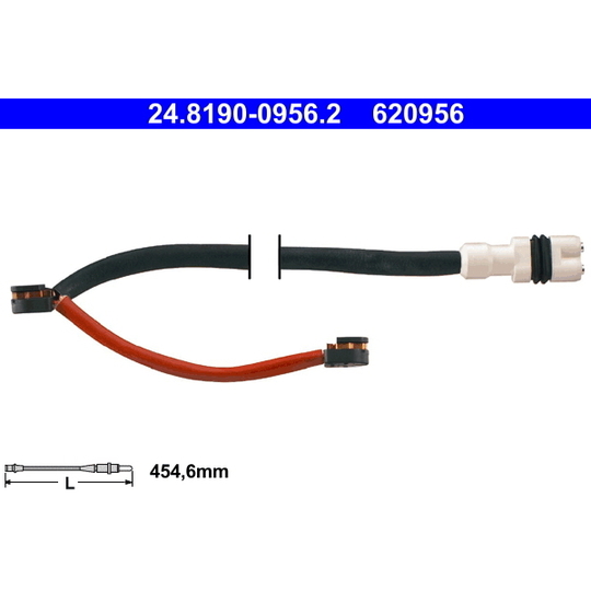 24.8190-0956.2 - Warning Contact, brake pad wear 