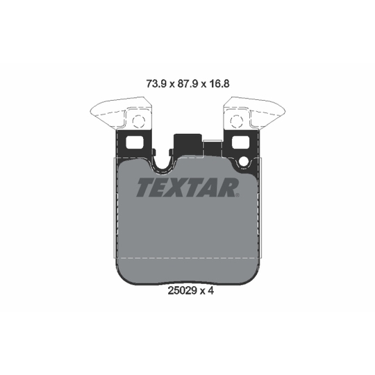 2502901 - Brake Pad Set, disc brake 