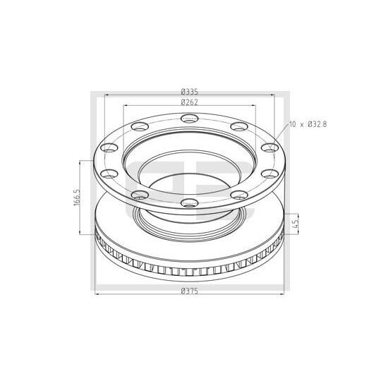 256.055-00A - Bromsskiva 