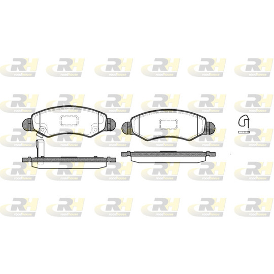 2702.21 - Brake Pad Set, disc brake 