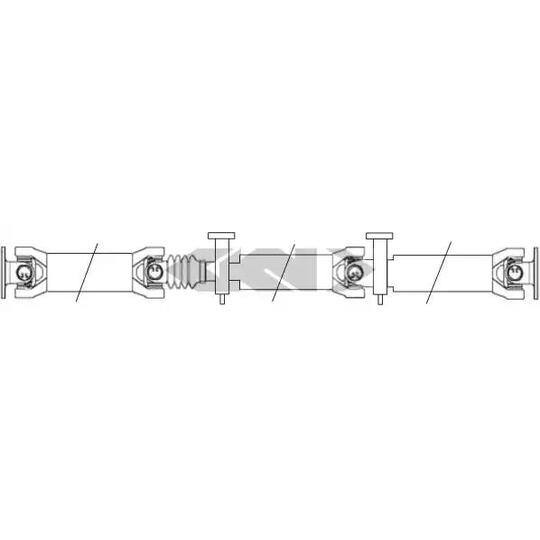 28198 - Propshaft, axle drive 