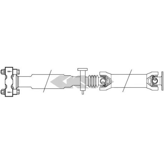 28220 - Propshaft, axle drive 