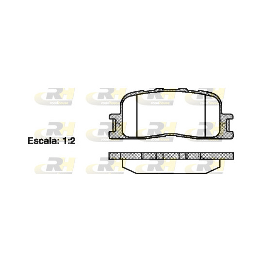 2854.00 - Brake Pad Set, disc brake 