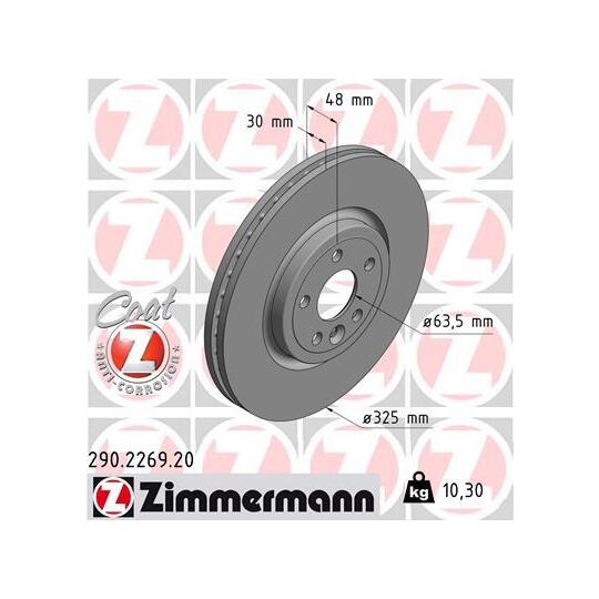 290.2269.20 - Brake Disc 