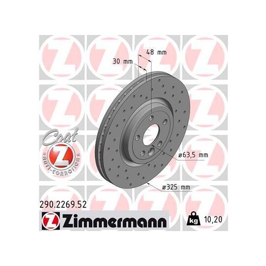 290.2269.52 - Brake Disc 