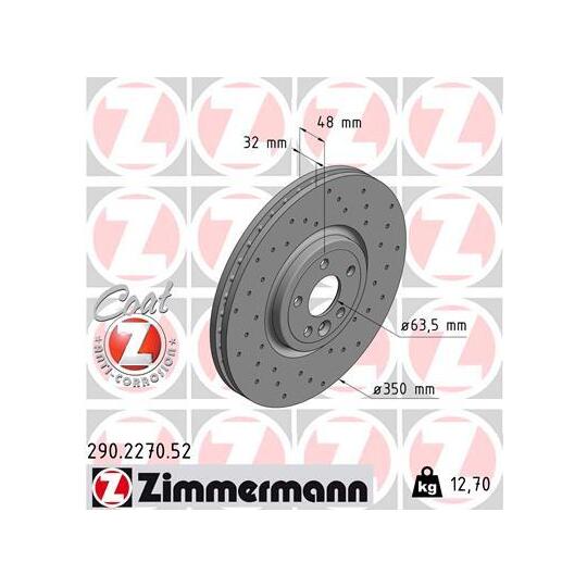 290.2270.52 - Brake Disc 