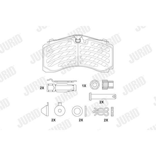 2932805390 - Brake Pad Set, disc brake 