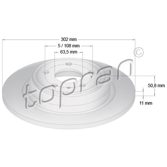 304 857 - Brake Disc 