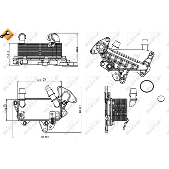 31264 - Oil Cooler, engine oil 