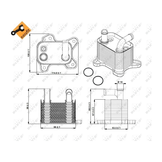 31342 - Oljekylare, motor 