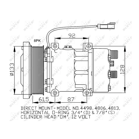 32758 - Kompressor, klimatanläggning 