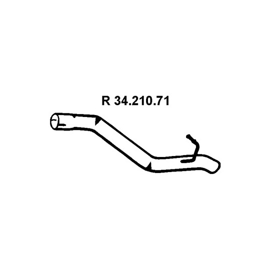 34.210.71 - Exhaust pipe 