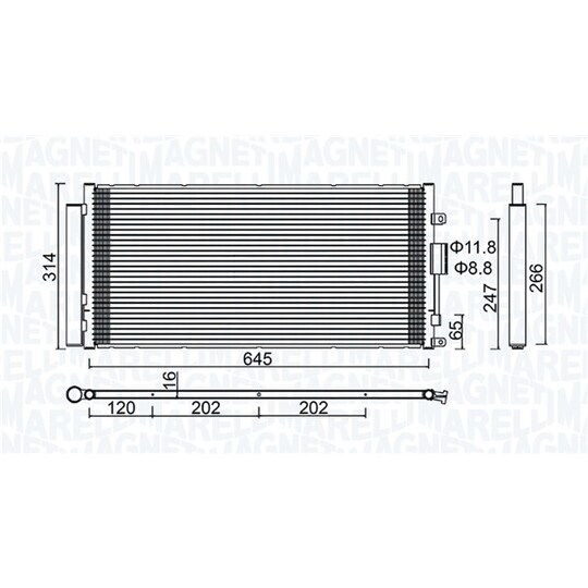 350203644000 - Condenser, air conditioning 