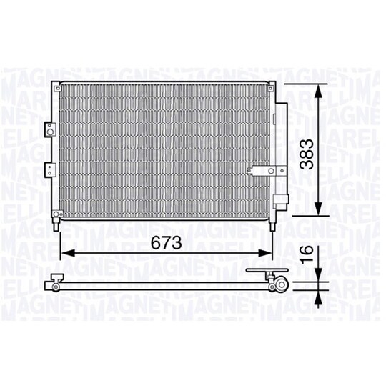 350203660000 - Condenser, air conditioning 